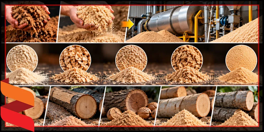 انواع خاک اره مورد استفاده در زغال چینی