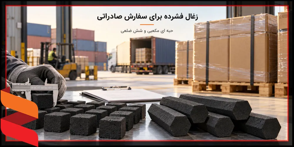 زغال صادراتی نارگیل